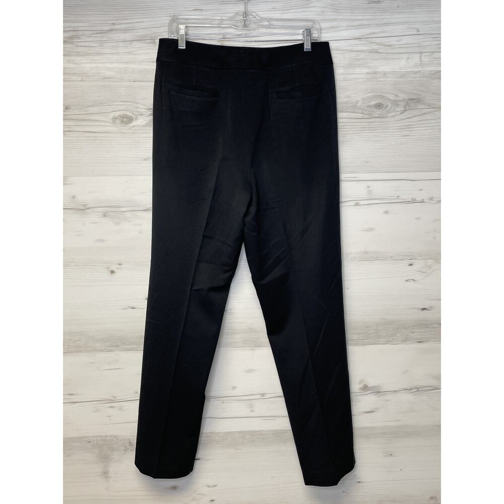 Atelier Womens 10‎ Black Straight Leg Dress Pants High Rise Lined Stretch Career - Picture 12 of 14